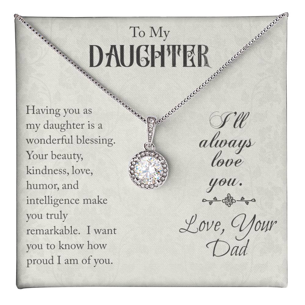 To My Daughter - Eternal Hope Necklace - Love Dad