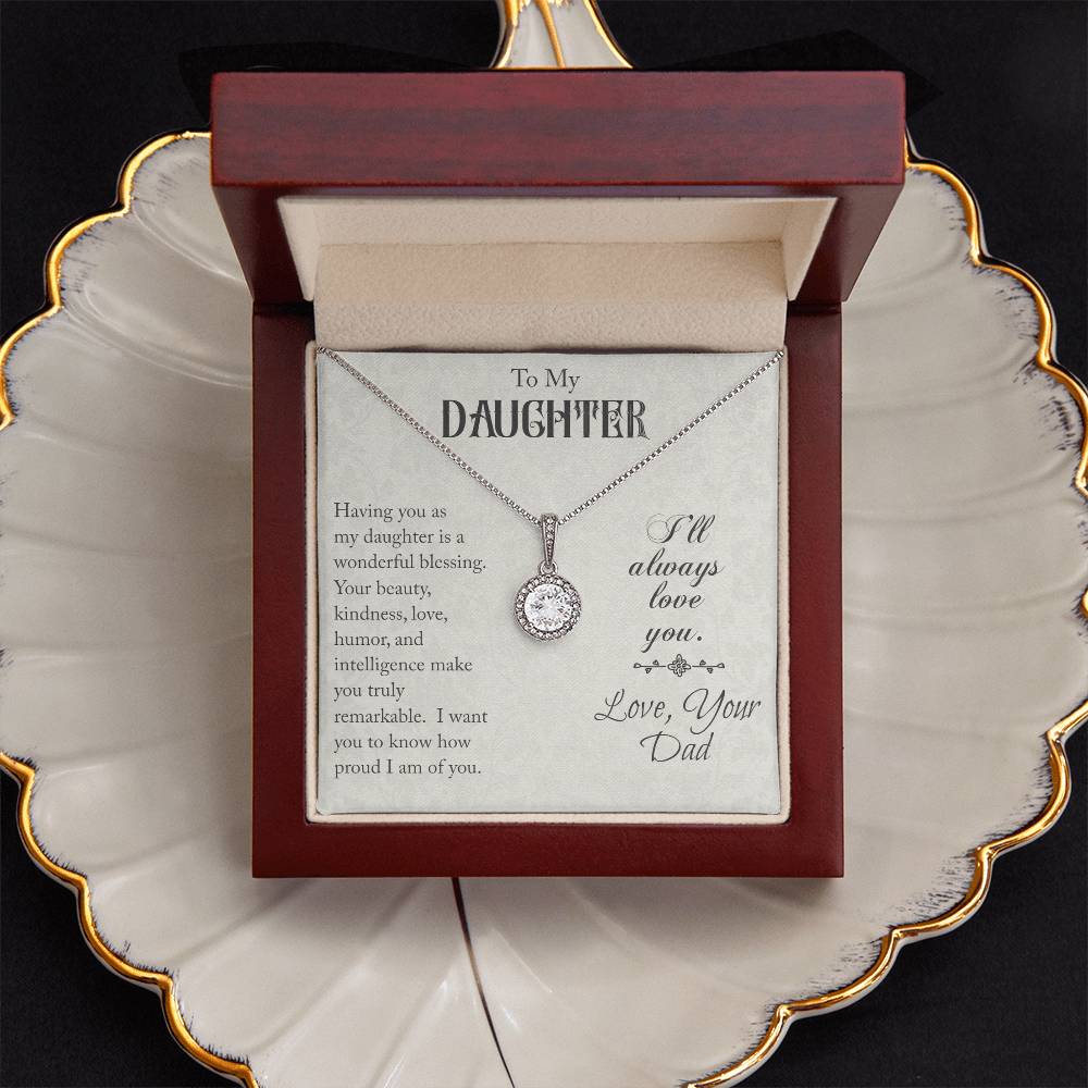 To My Daughter - Eternal Hope Necklace - Love Dad