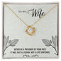 Love Knot Necklace For My Wife (Yellow & White Gold Variants)