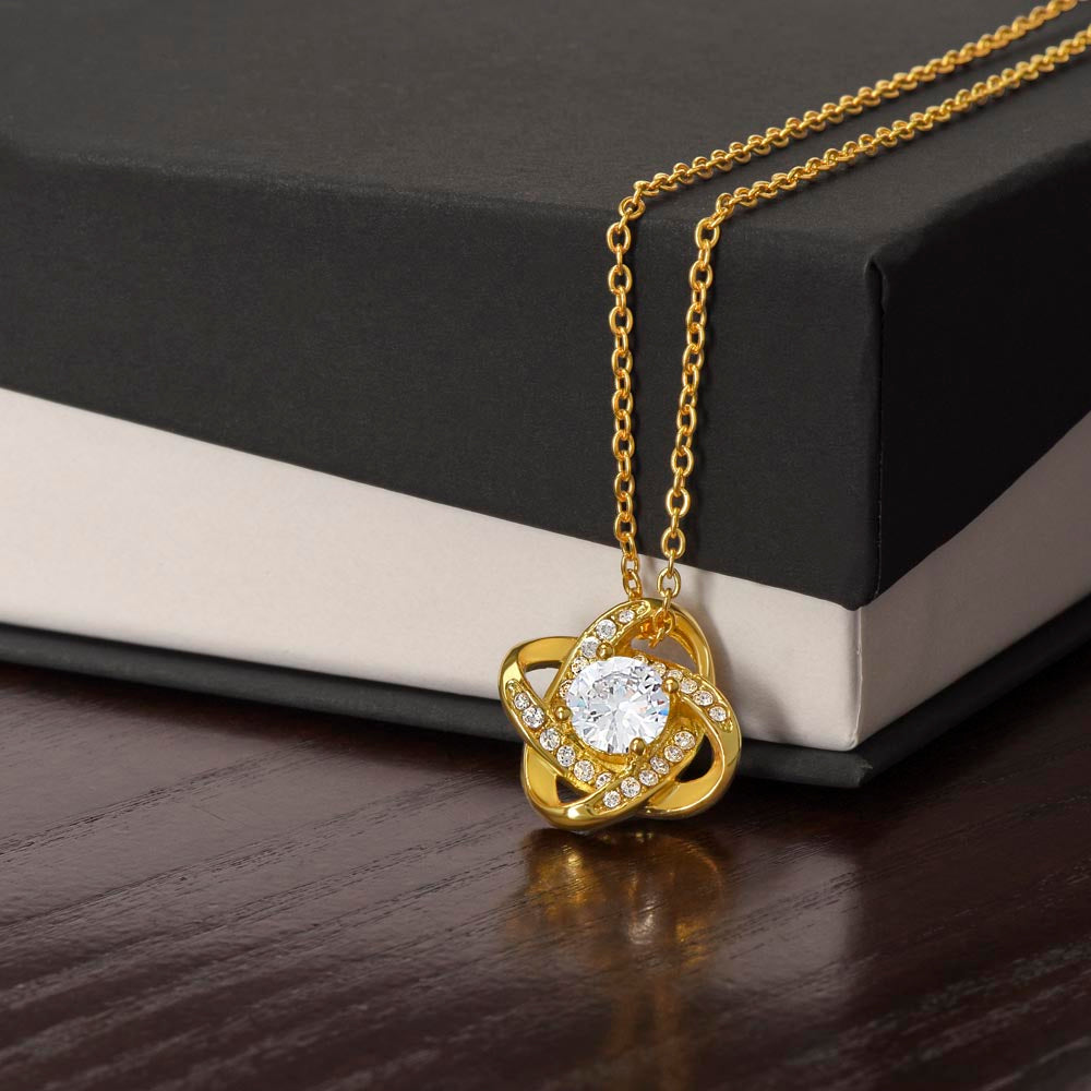 To The Greatest Mom Love Knot Necklace