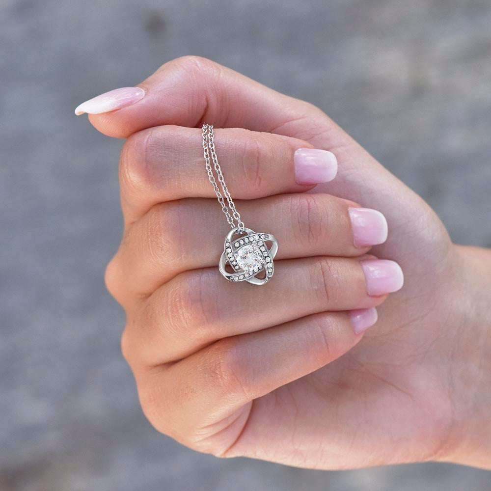 To The Greatest Mom Love Knot Necklace