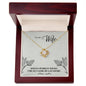 Love Knot Necklace For My Wife (Yellow & White Gold Variants)