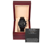Black Chronograph Watch For My Husband + MC (NO ENGRAVING)