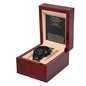 Black Chronograph Watch For My Husband + MC (NO ENGRAVING)