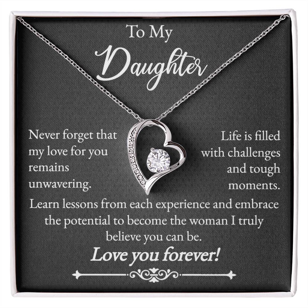 To My Daughter - Forever Love Necklace - Love You Forever