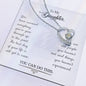 Forever Love Necklace For My Daughter with On Demand Message Card