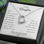Forever Love Necklace For My Daughter with On Demand Message Card