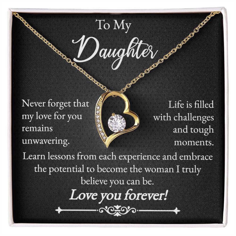 To My Daughter - Forever Love Necklace - Love You Forever