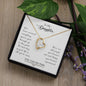 Forever Love Necklace For My Daughter with On Demand Message Card