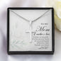 To My Mom - Stainless Cross Necklace - Forever enriches our lives