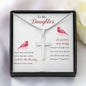Stainless Cross Necklace For My Daughter w/ MC