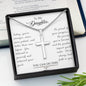 To My Daughter - Stainless Cross Necklace - Believe in yourself