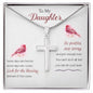 Stainless Cross Necklace For My Daughter w/ MC