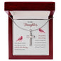 Stainless Cross Necklace For My Daughter w/ MC
