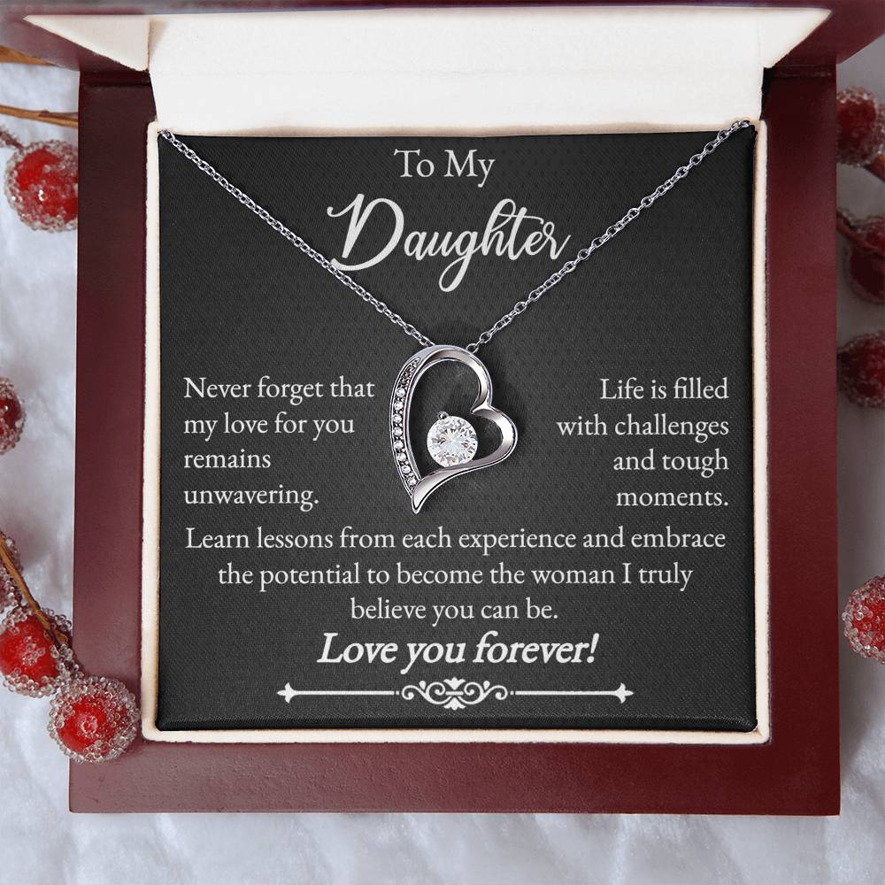 To My Daughter - Forever Love Necklace - Love You Forever