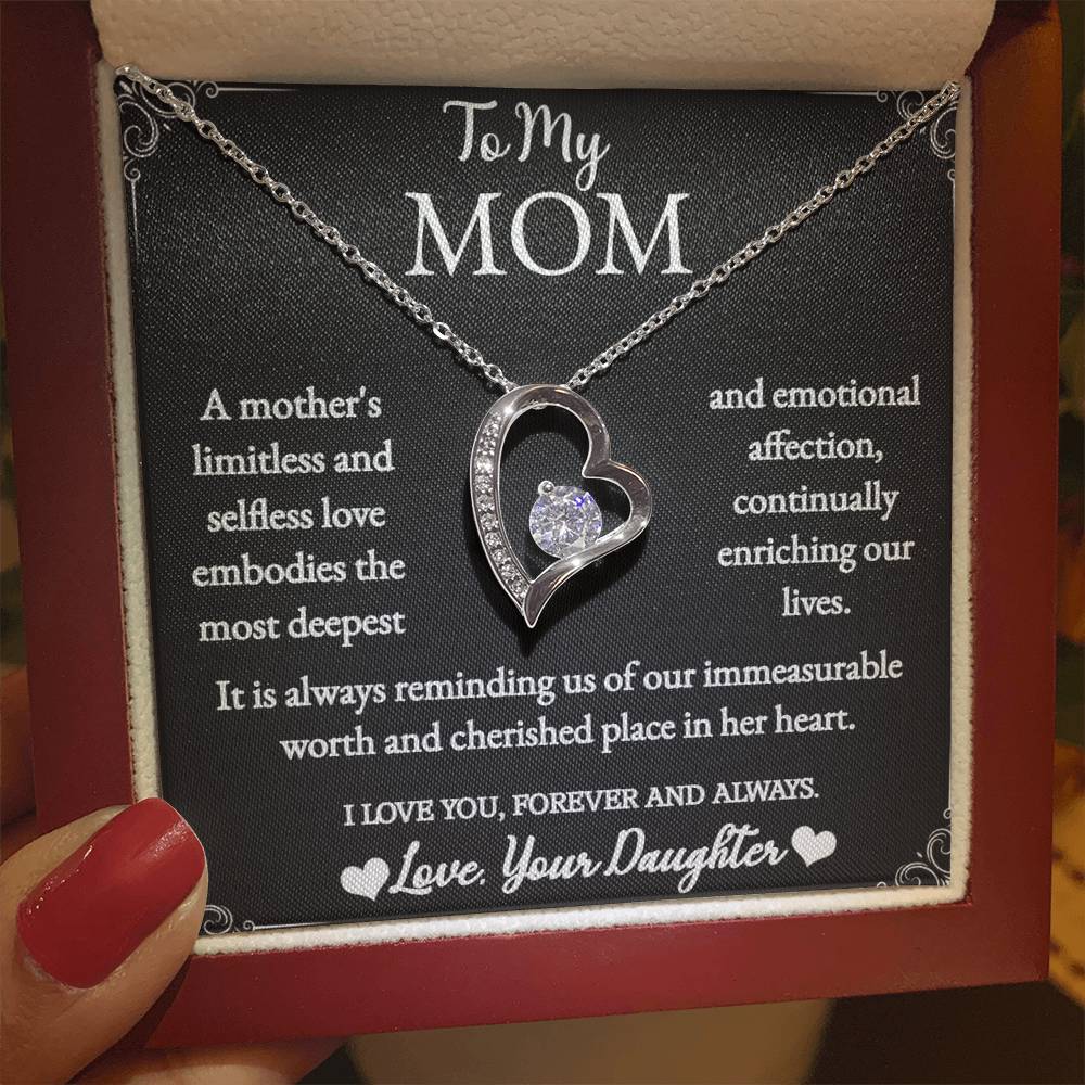 To My Mom - Forever Love Necklace - Love Your Daughter