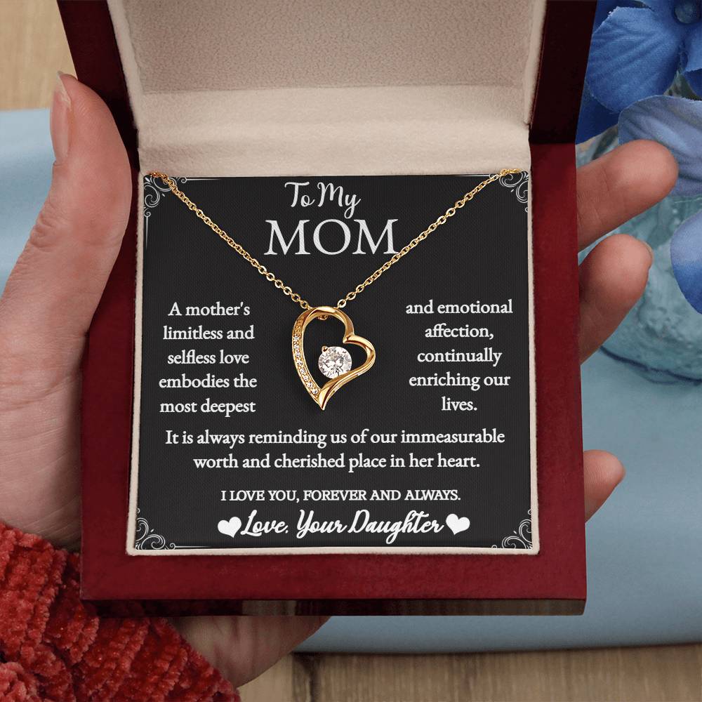 To My Mom - Forever Love Necklace - Love Your Daughter