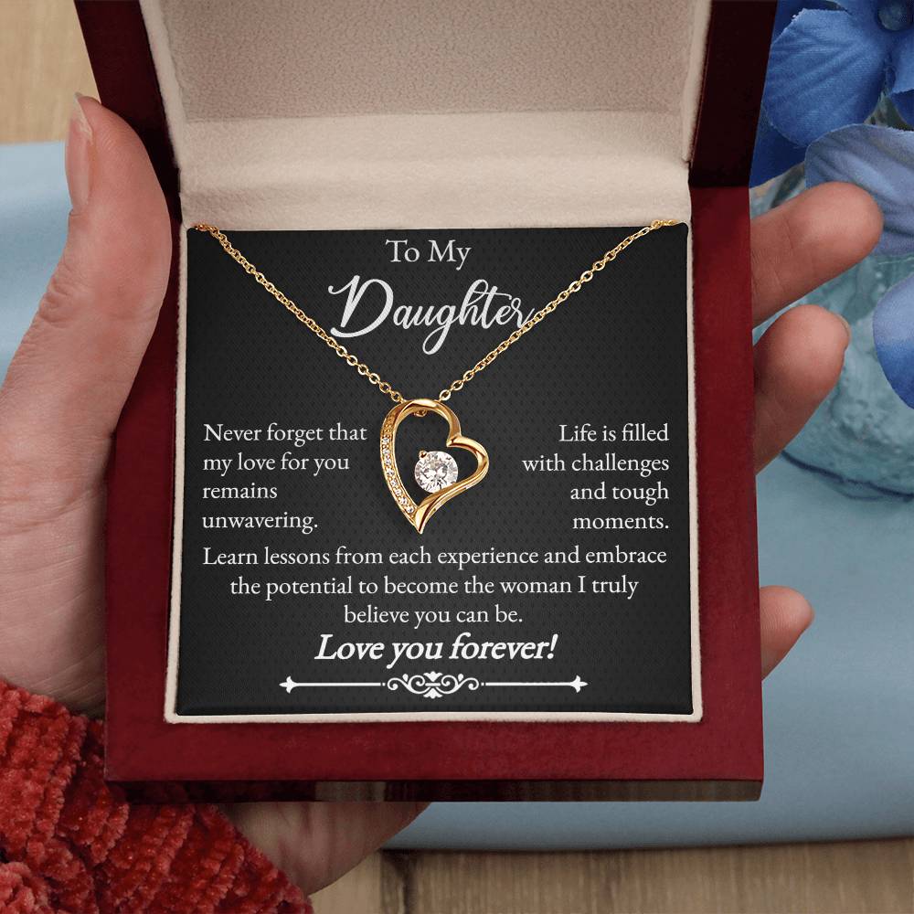 To My Daughter - Forever Love Necklace - Love You Forever