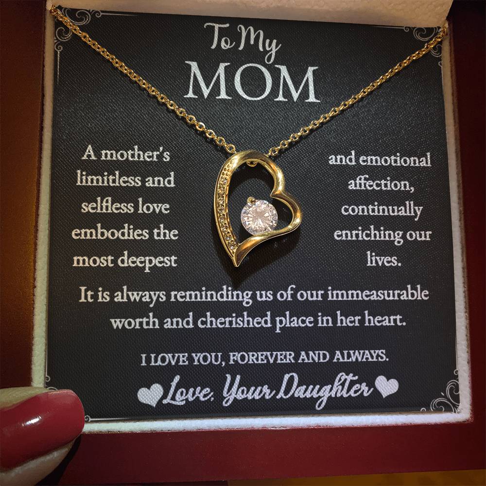 To My Mom - Forever Love Necklace - Love Your Daughter