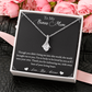 To My Bonus Mom Alluring Beauty Necklace
