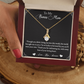 To My Bonus Mom Alluring Beauty Necklace