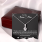 To My Bonus Mom Alluring Beauty Necklace
