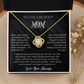 To The Greatest Mom Love Knot Necklace