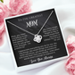 To The Greatest Mom Love Knot Necklace