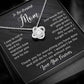 To The Greatest Mom - Love Knot Necklace - Love You Forever