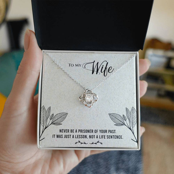 Love Knot Necklace For My Wife (Yellow & White Gold Variants