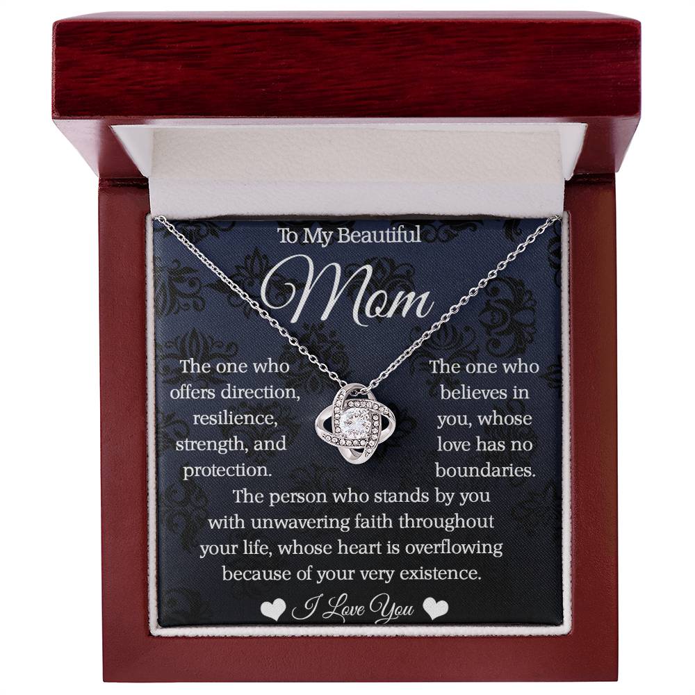 To My Beautiful Mom - Love know Necklace - Love Has No Boundaries