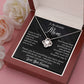 To The Greatest Mom - Love Knot Necklace - Love You Forever