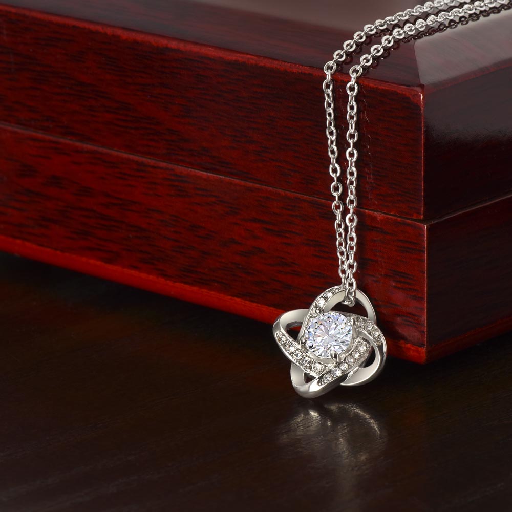 To The Greatest Mom Love Knot Necklace