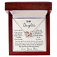 To My Daughter - Interlocking Hearts Necklaces - My love will last forever