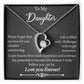 To My Daughter - Forever Love Necklace - Love You Forever