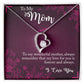 TO MY MOM - LOVE YOU FOREVER AND ALWAYS - FOREVER LOVE NECKLACE