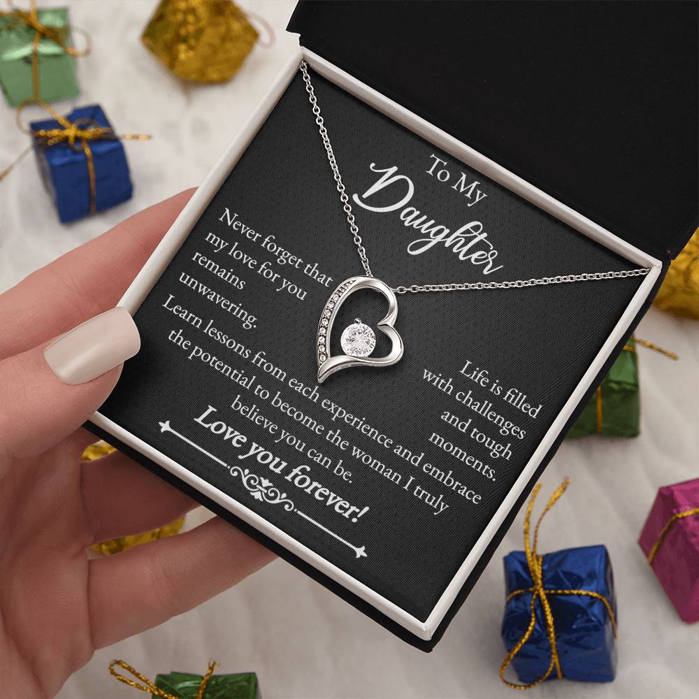 To My Daughter - Forever Love Necklace - Love You Forever