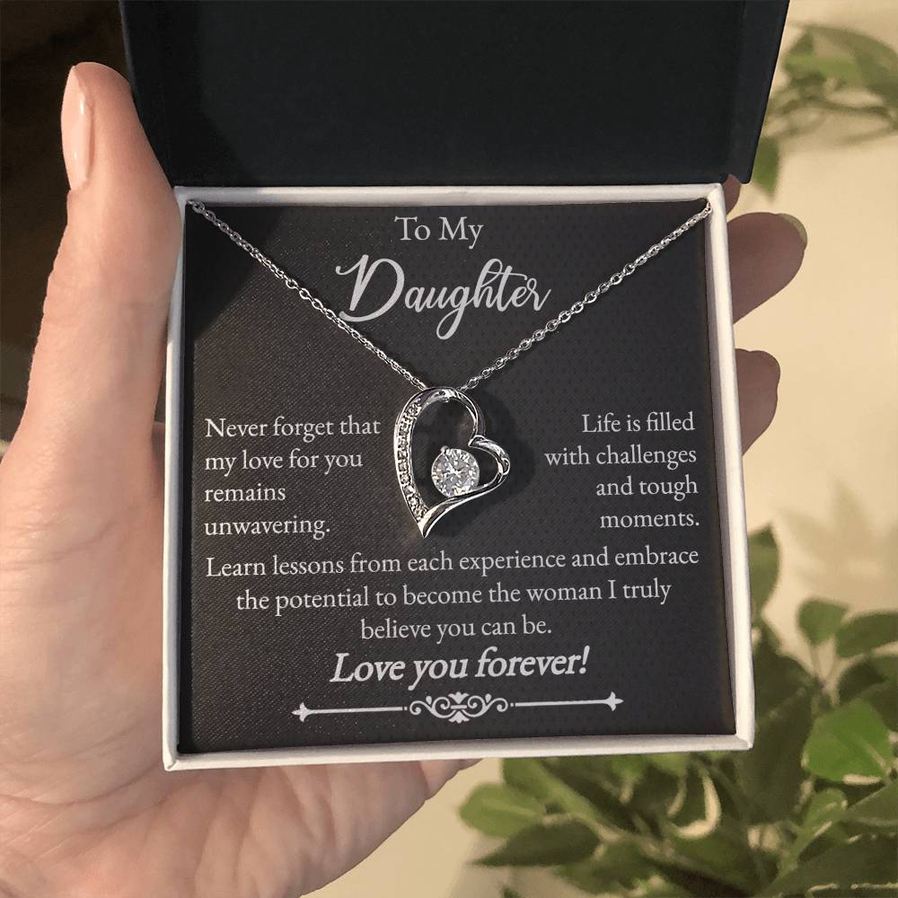 To My Daughter - Forever Love Necklace - Love You Forever