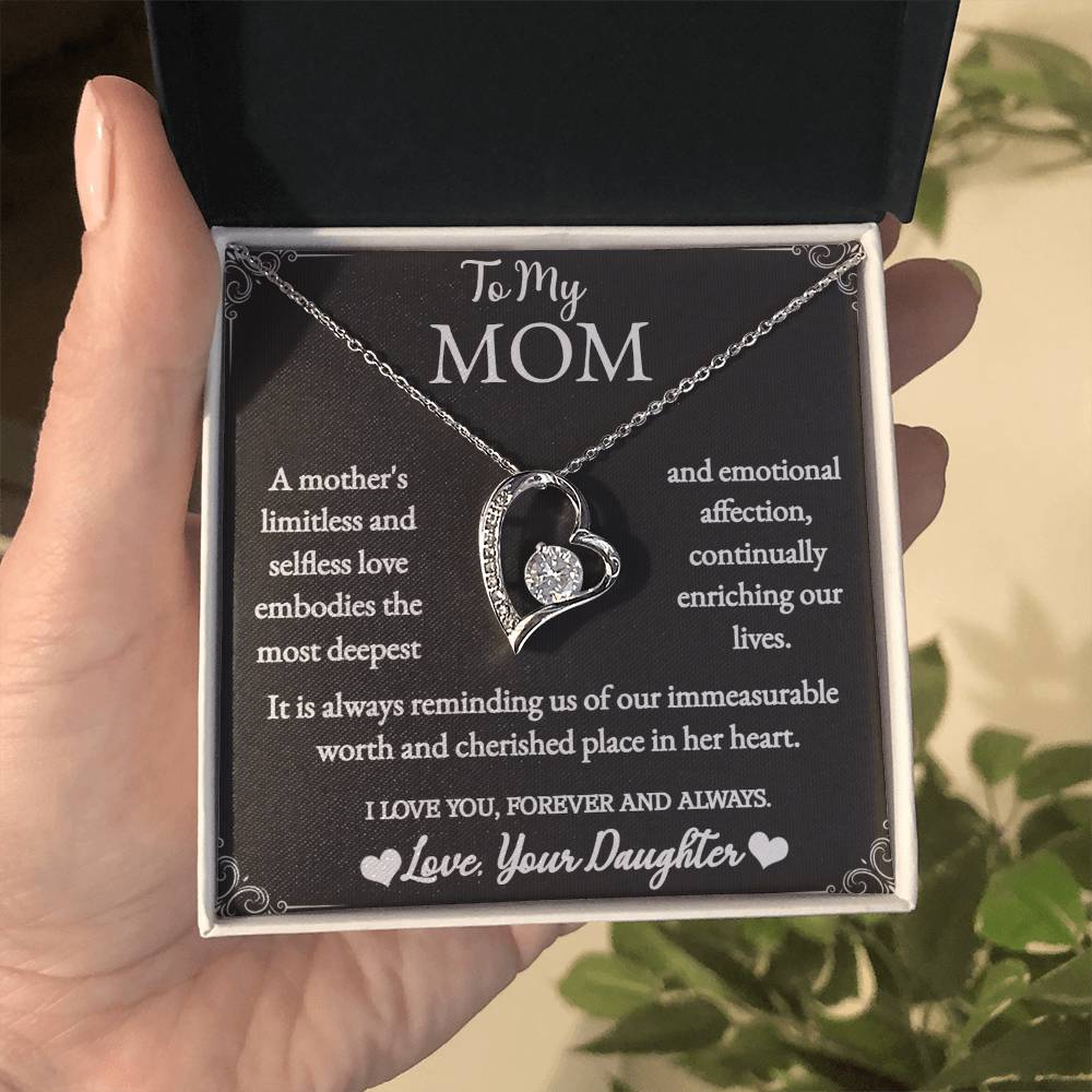 To My Mom - Forever Love Necklace - Love Your Daughter