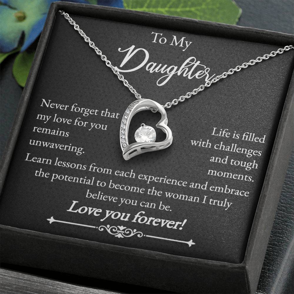 To My Daughter - Forever Love Necklace - Love You Forever