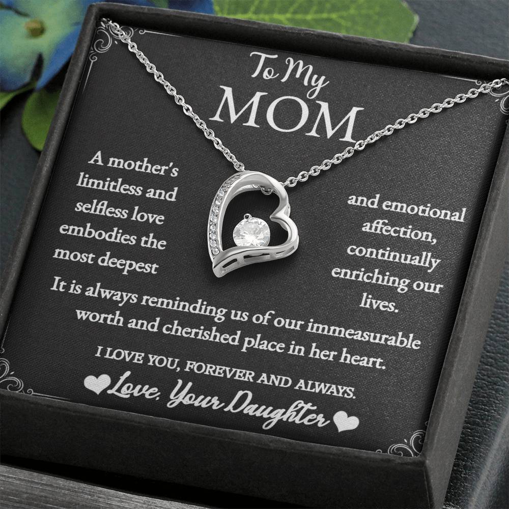 To My Mom - Forever Love Necklace - Love Your Daughter