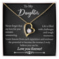 To My Daughter - Forever Love Necklace - Love You Forever