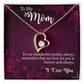 TO MY MOM - LOVE YOU FOREVER AND ALWAYS - FOREVER LOVE NECKLACE