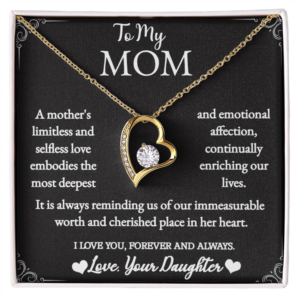 To My Mom - Forever Love Necklace - Love Your Daughter