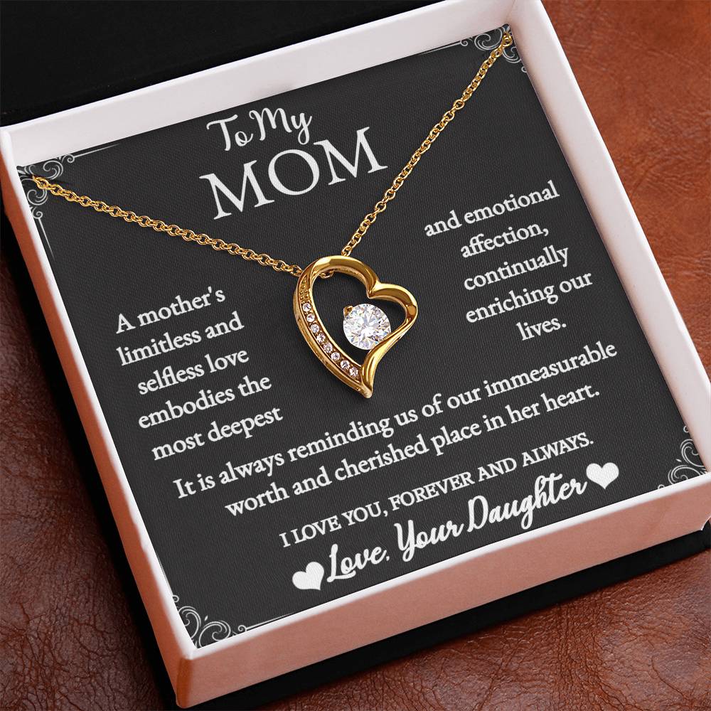 To My Mom - Forever Love Necklace - Love Your Daughter