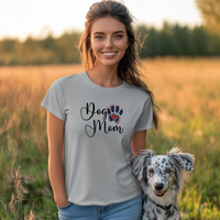 Load image into Gallery viewer, American Dog Mom Paw Tee
